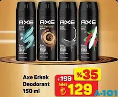 AXE ERKEK DEODORANT 150 ML AXE ERKEK DEODORANT 150 ML